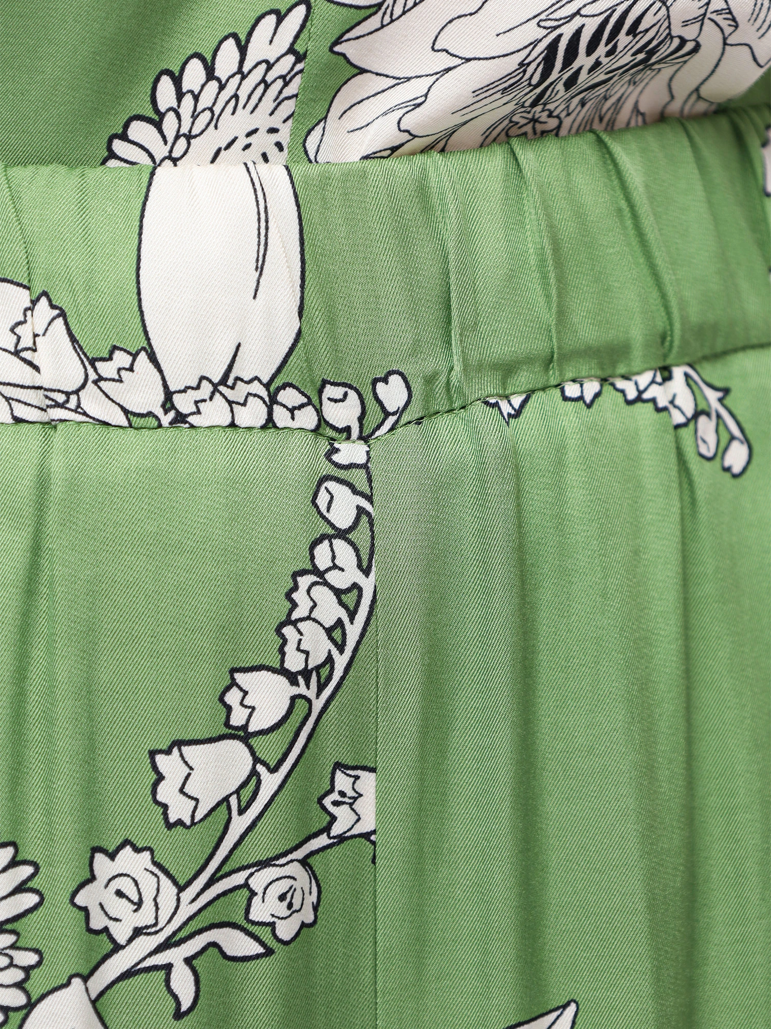 Брюки свободного кроя с принтом